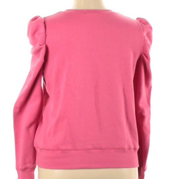 Rebecca Minkoff Pink Puff Sleeve Sweatshirt - Picture 5 of 9